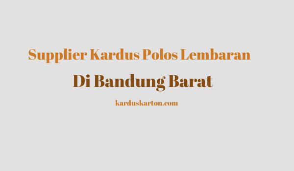 jual kardus di Bandung Barat