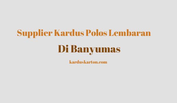 jual kardus di Banyumas