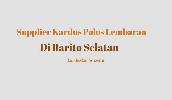 jual kardus di Barito Selatan