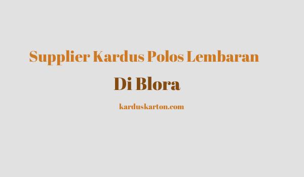 jual kardus di Blora