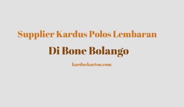 jual kardus di Bone Bolango