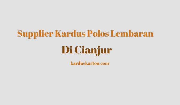 jual kardus di Cianjur