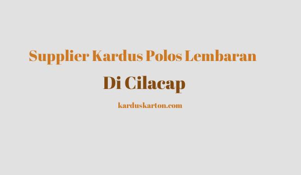 jual kardus di Cilacap