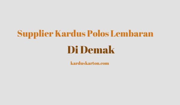 jual kardus di Demak