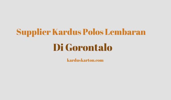 jual kardus di Gorontalo