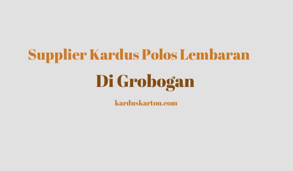 jual kardus di Grobogan