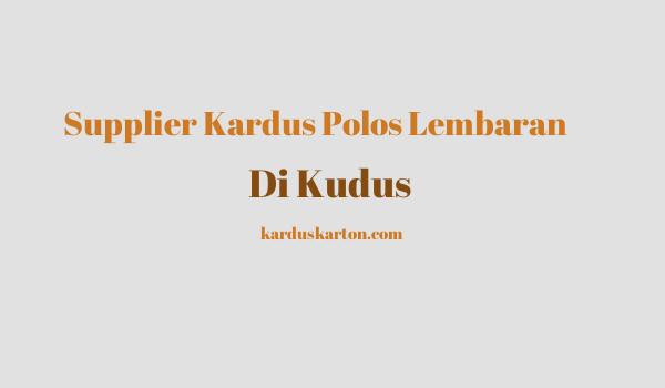 jual kardus di Kudus