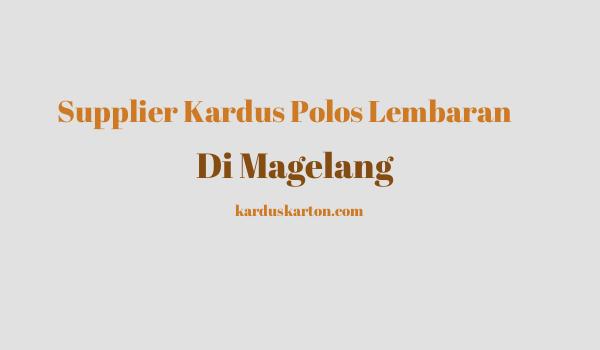 jual kardus di Magelang