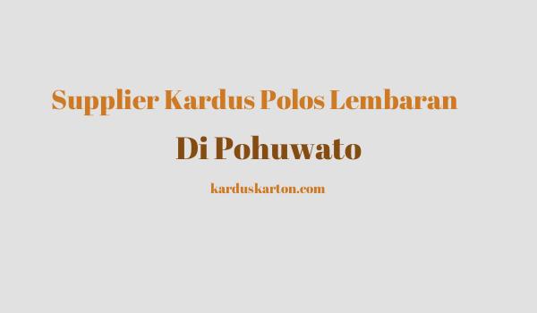 jual kardus di Pohuwato