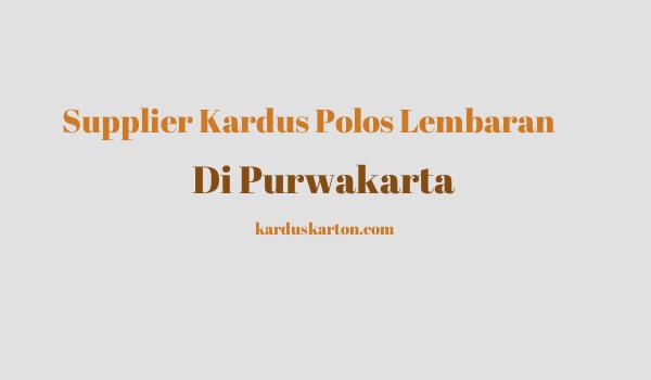 jual kardus di Purwakarta