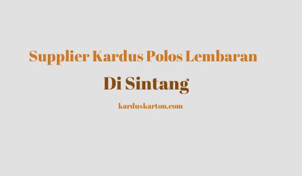 jual kardus di Sintang