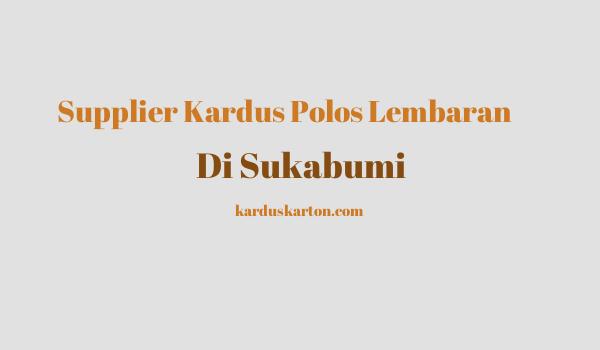 jual kardus di Sukabumi