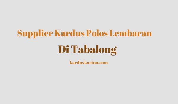 jual kardus di Tabalong