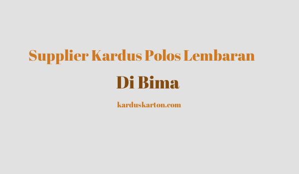 jual kardus di Bima