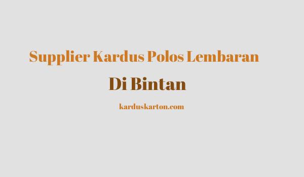 jual kardus di Bintan