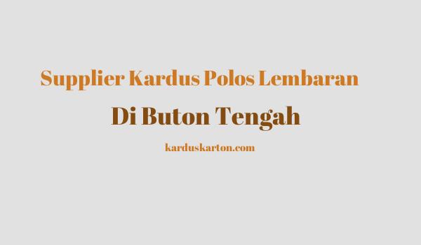 jual kardus di Buton Tengah