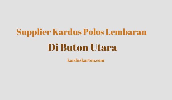 jual kardus di Buton Utara