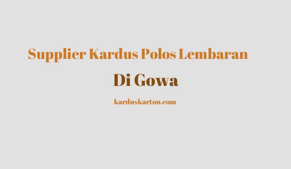 jual kardus di Gowa