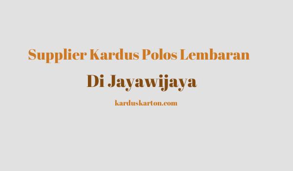 jual kardus di Jayawijaya