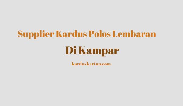 jual kardus di Kampar