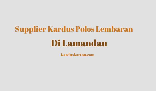 jual kardus di Lamandau