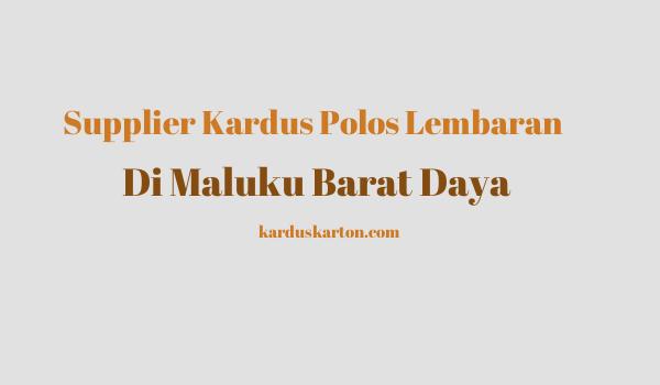 jual kardus di Maluku Barat Daya