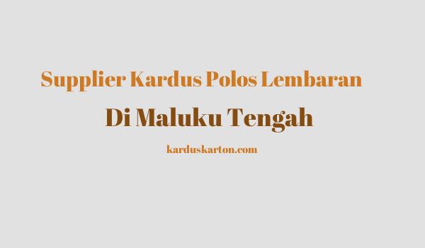 jual kardus di Maluku Tengah