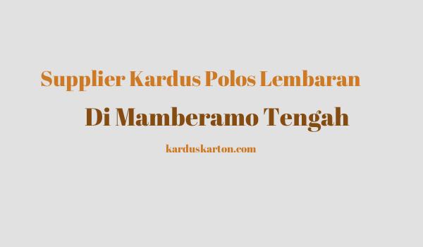 jual kardus di Mamberamo Tengah