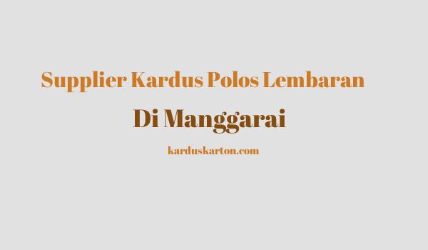 jual kardus di Manggarai