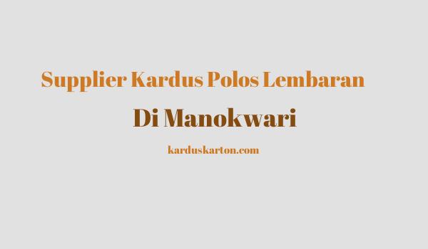 jual kardus di Manokwari