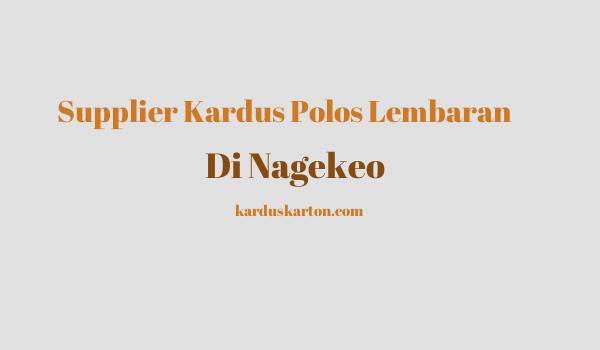 jual kardus di Nagekeo