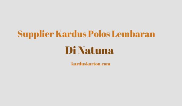 jual kardus di Natuna