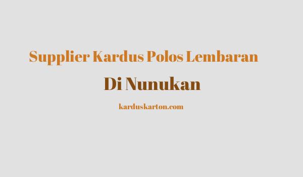 jual kardus di Nunukan