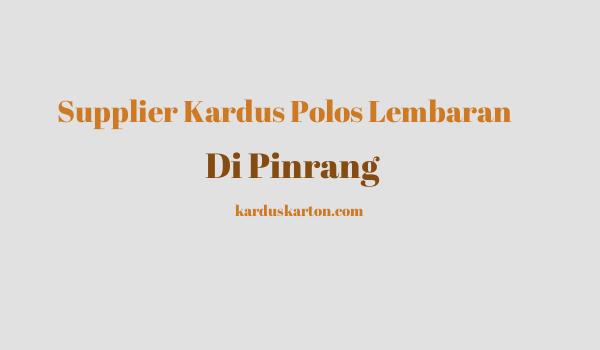 jual kardus di Pinrang