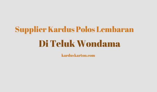 jual kardus di Teluk Wondama