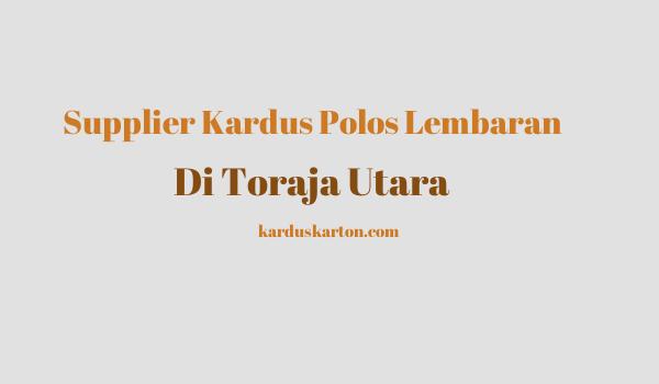 jual kardus di Toraja Utara