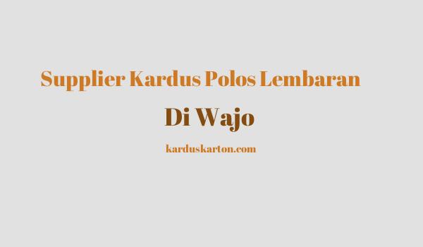 jual kardus di Wajo