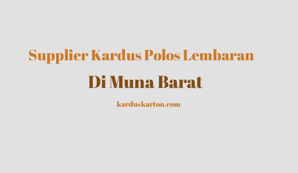 jual kardus di Muna Barat