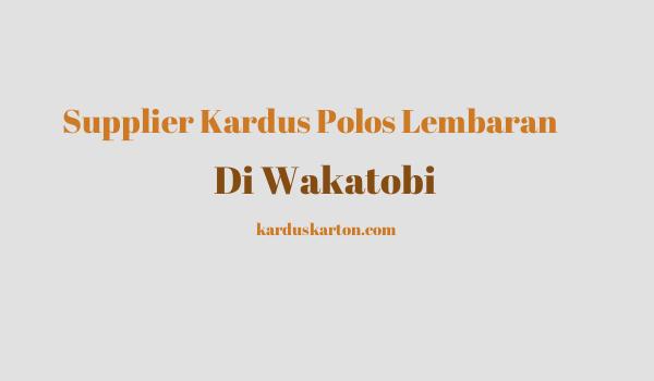 jual kardus di Wakatobi